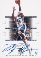 2002 Ultimate Collection Buyback #90 Michael Jordan 2001 SP Authentic Basketball Card