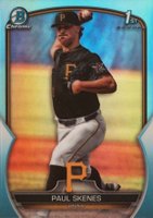 2023 Bowman Draft #BDC14 Paul Skenes Chrome-Sky Blue Baseball Card