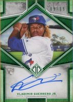 2019 Topps Transcendent Framed Transcendent Autographs #VGJ Vladimir Guerrero Jr. Emerald Baseball Card