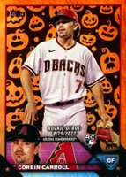 2023 Topps Update #US244 Corbin Carroll Jack-O'-Lantern Foil Baseball Card