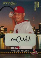 2004 Studio #241 Yadier Molina Private Signings-Gold Baseball Card
