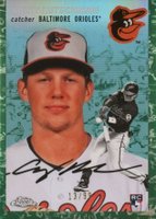 2023 Topps Chrome Platinum Anniversary #400 Adley Rutschman Platinum Toile White/Green Refractor Baseball Card