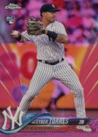2018 Topps Chrome Update #HMT26 Gleyber Torres Pink Refractor Baseball Card