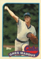 1989 Topps Tiffany #240 Greg Maddux Baseball Card