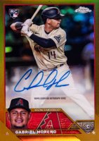 2023 Topps Chrome Update Autograph #ACGM Gabriel Moreno Gold Baseball Card