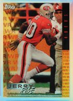 1995 Topps Mystery Finest # Jerry Rice Receiver-Refractor Football Card