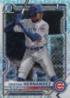 2021 Bowman Chrome Mega Box #171 Cristian Hernandez Baseball Card