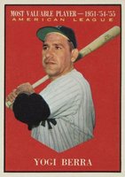 1961 Topps #472 Yogi Berra MVP Baseball Card