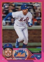 2023 Topps Chrome #8 Mark Vientos Pink Refractor Baseball Card