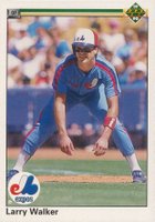 1990 Upper Deck #466 Larry Walker Baseball Card