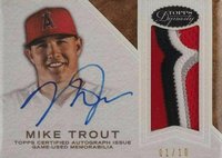2016 Topps Dynasty Autograph Patches #APMT5 Mike Trout Baseball Card