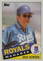1985 Topps #334 Dick Howser Baseball Card