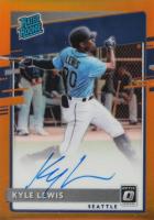 2020 Panini Donruss Optic Rated Rookies Signatures #RRSKL Kyle Lewis Orange Baseball Card