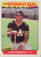1986 Fleer Baseball's Best #5 Jose Canseco Baseball Card