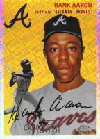2023 Topps Chrome Platinum Anniversary #432 Hank Aaron Topps Refractor Baseball Card