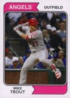 2019 Topps Throwback Thursday #98 Mike Trout Baseball Card