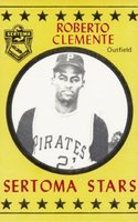 1977 Sertoma Stars Puzzle Backs # Roberto Clemente Baseball Card