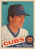 1985 Topps Tiffany #124 Rich Hebner Baseball Card