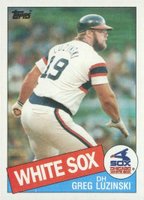 1985 Topps #650 Greg Luzinski Baseball Card