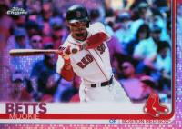 2019 Topps Chrome #50 Mookie Betts Batting-Pink Refractor Baseball Card