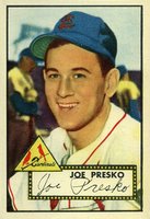 1952 Topps #220 Joe Presko Baseball Card