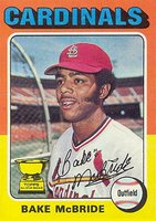 1975 Topps #174 Bake McBride Baseball Card