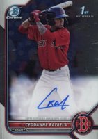 2022 Bowman Chrome Prospect Autographs #CPACRL Ceddanne Rafaela Baseball Card