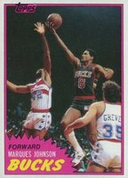 1981 Topps #24 Marques Johnson Basketball Card