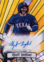 2023 Bowman Draft Bowman Glass Autograph #BGAWL Wyatt Langford Lava Baseball Card