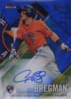 2017 Finest Firsts Autographs #FF-ABR Alex Bregman Blue Wave Refractor Baseball Card