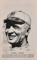 1914 Lawrence Semon Postcard # Frank Chance Baseball Card