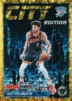 2023 Panini Hoops Premium Stock City Edition #9 Chet Holmgren Gold Disco Prizm Basketball Card
