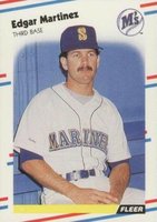1988 Fleer Glossy #378 Edgar Martinez Baseball Card