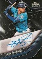 2023 Topps Chrome Black Autograph #JR Julio Rodriguez Baseball Card