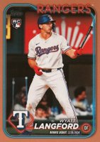 2024 Topps Update #US341 Wyatt Langford Gold Baseball Card