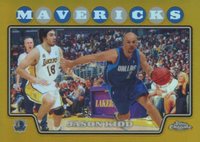 2008 Topps Chrome #55 Jason Kidd Gold Refractor Basketball Card