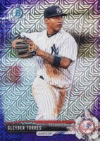 2017 Bowman Mega Box Chrome Prospects #BCP80 Gleyber Torres Purple Refractor Baseball Card