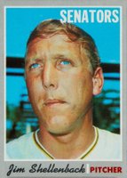 1970 Topps #389 Jim Shellenback Baseball Card