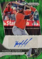 2020 Panini Prizm Rookie Autographs #RAYA Yordan Alvarez Forest Green Flash Baseball Card