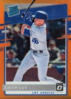 2020 Panini Donruss Optic #44 Gavin Lux Orange Baseball Card