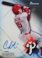 2021 Bowman Sterling Prospect Autographs #BSPACM Casey Martin Baseball Card