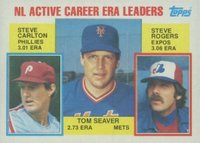 1984 Topps #708 N.L. Active Career E.R.A. Leaders Baseball Card