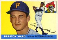 1955 Topps #95 Preston Ward Baseball Card