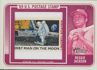 2018 Topps Heritage 1969 U.S. Postage Stamp Relics #RJ Reggie Jackson Baseball Card