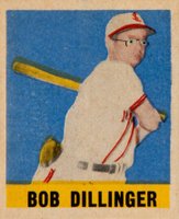 1948 Leaf #144 Bob Dillinger Short Print Baseball Card