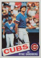 1985 Topps #460 Ryne Sandberg Baseball Card