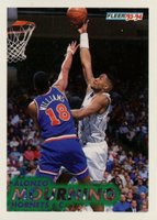 1993 Fleer #22 Alonzo Mourning Basketball Card