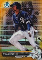 2017 Bowman Chrome Prospects #BCP160 Fernando Tatis Jr. Gold Refractor Baseball Card