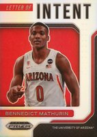 2022 Panini Prizm Draft Picks Letter of Intent #INTBM Bennedict Mathurin Basketball Card