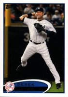 2012 Topps #30 Derek Jeter Error-3B Listed Twice on Stat Line Baseball Card
